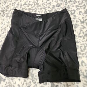 Bikewa Boke Shorts For Women Size Large With Pockets Black Padded